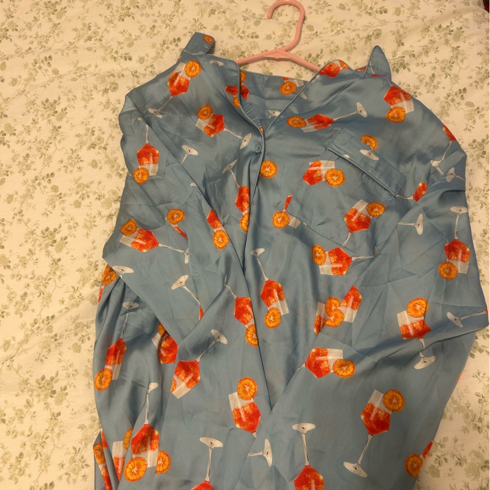 Show Me Your Mumu Classic PJ Set in Saint Spritz Silky M/L - Picture 3 of 3